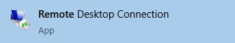 Remote Desktop Connection